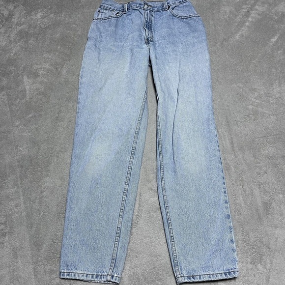 Vintage Levis 550 Jeans Womens Size 12 Mis M Blue Denim Relaxed Tapered Made USA - Picture 2 of 9